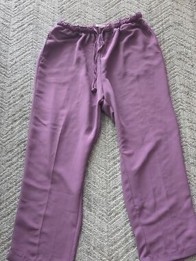 Silhouette Mauve Elastic-Waist Pants